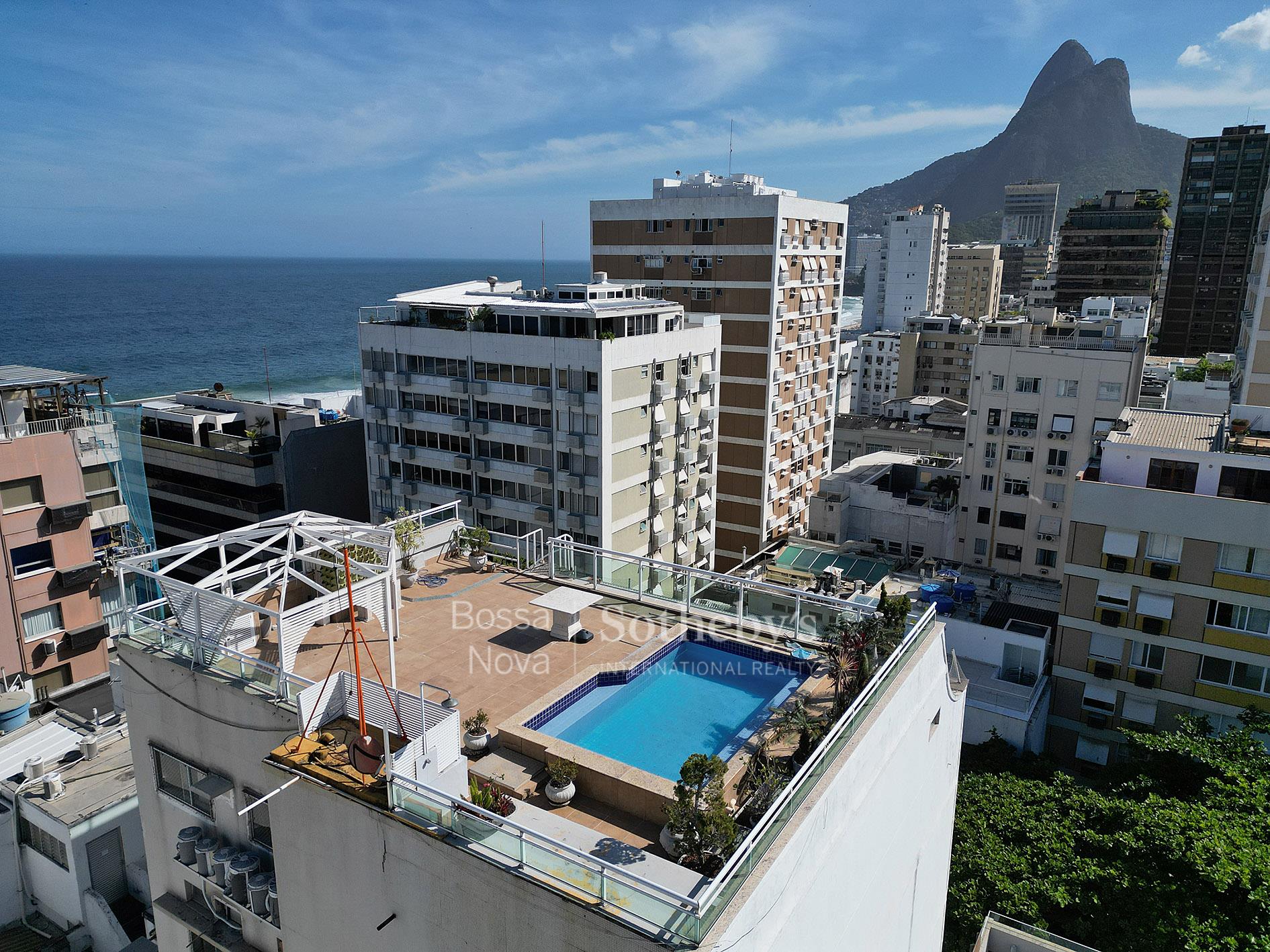 Cobertura com vista panorâmica no Leblon