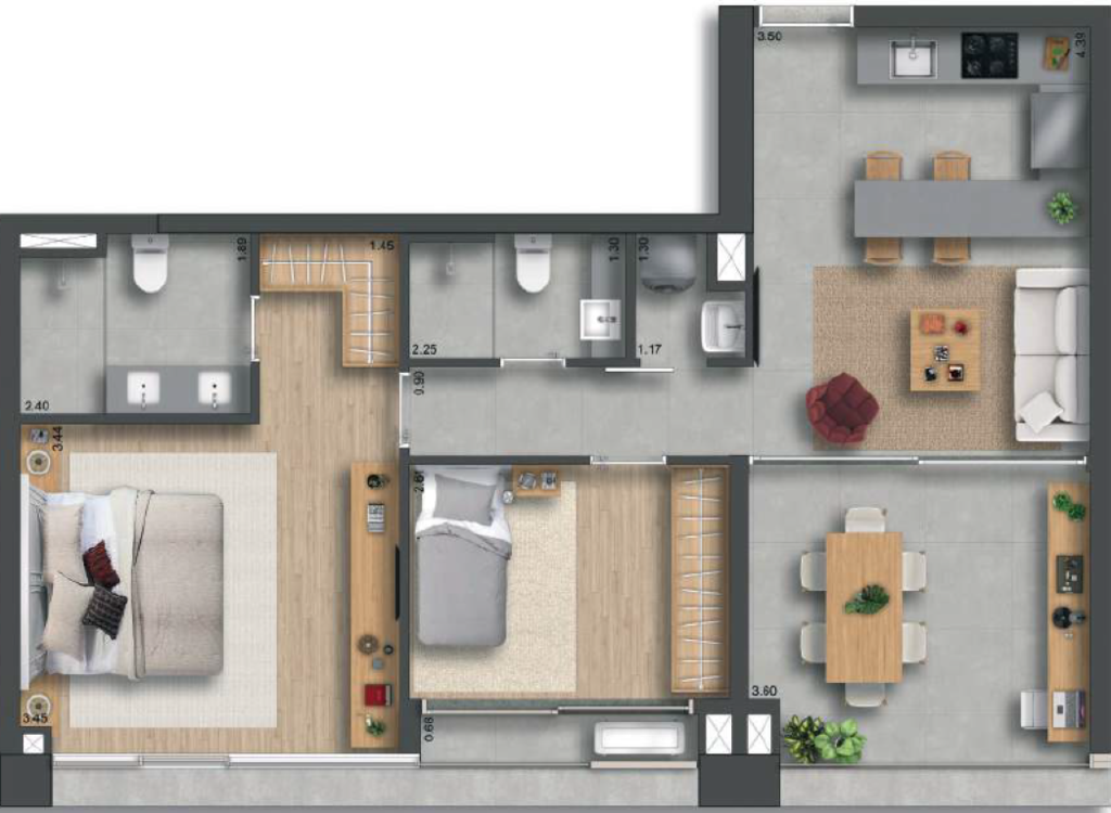 Planta do empreendimento 155 Jerônimo - Residencial