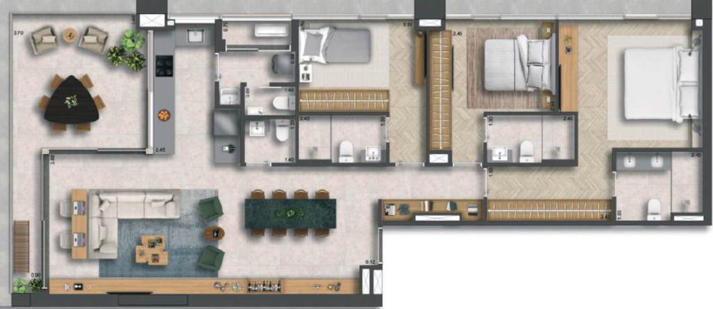 Planta do empreendimento 155 Jerônimo - Residencial