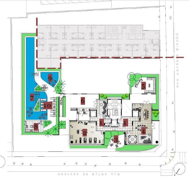 Planta do empreendimento Edge Pinheiros - Fase 1
