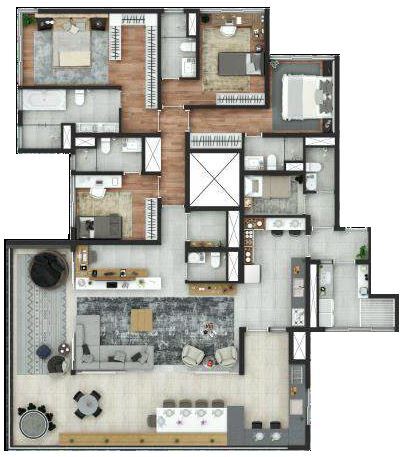 Planta do empreendimento Edge Pinheiros - Fase 1