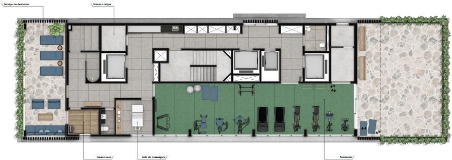 Planta do empreendimento Melo Alves 645