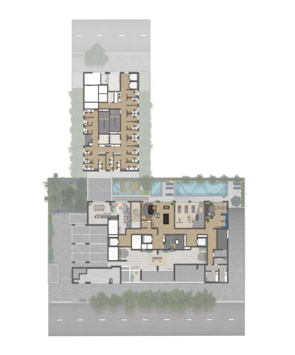 Planta do empreendimento Residencial Florear