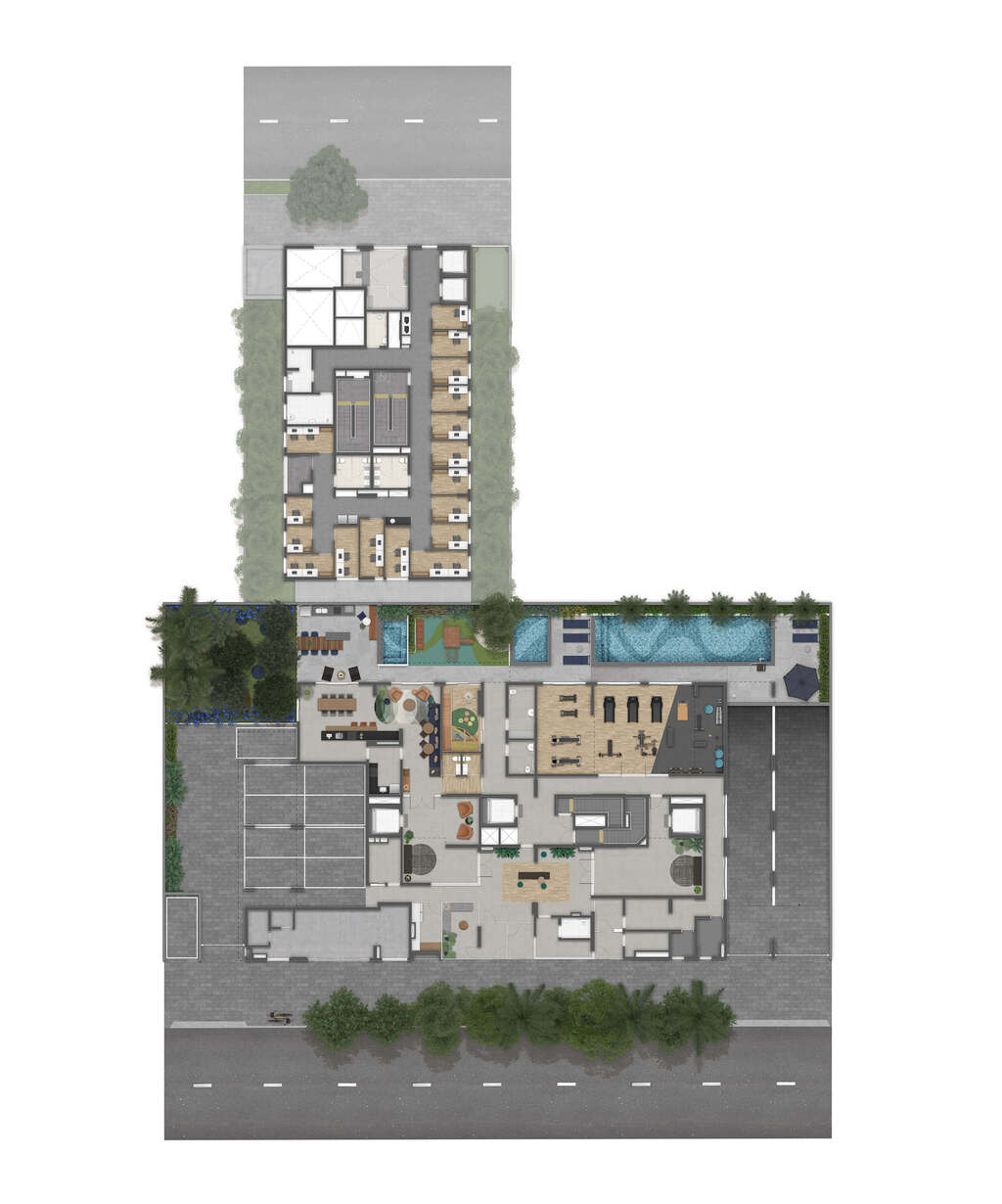Planta do empreendimento Residencial Florear