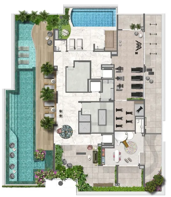 Planta do empreendimento Le Jardin Cyrela by YOO - Residencial