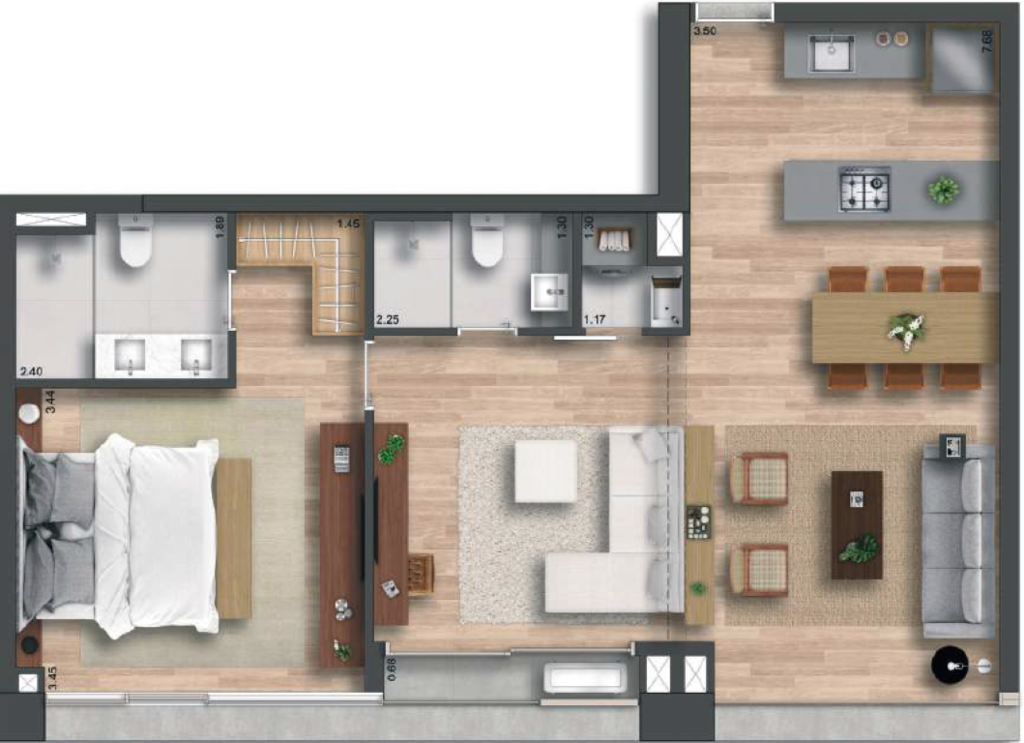 Planta do empreendimento 155 Jerônimo - Residencial