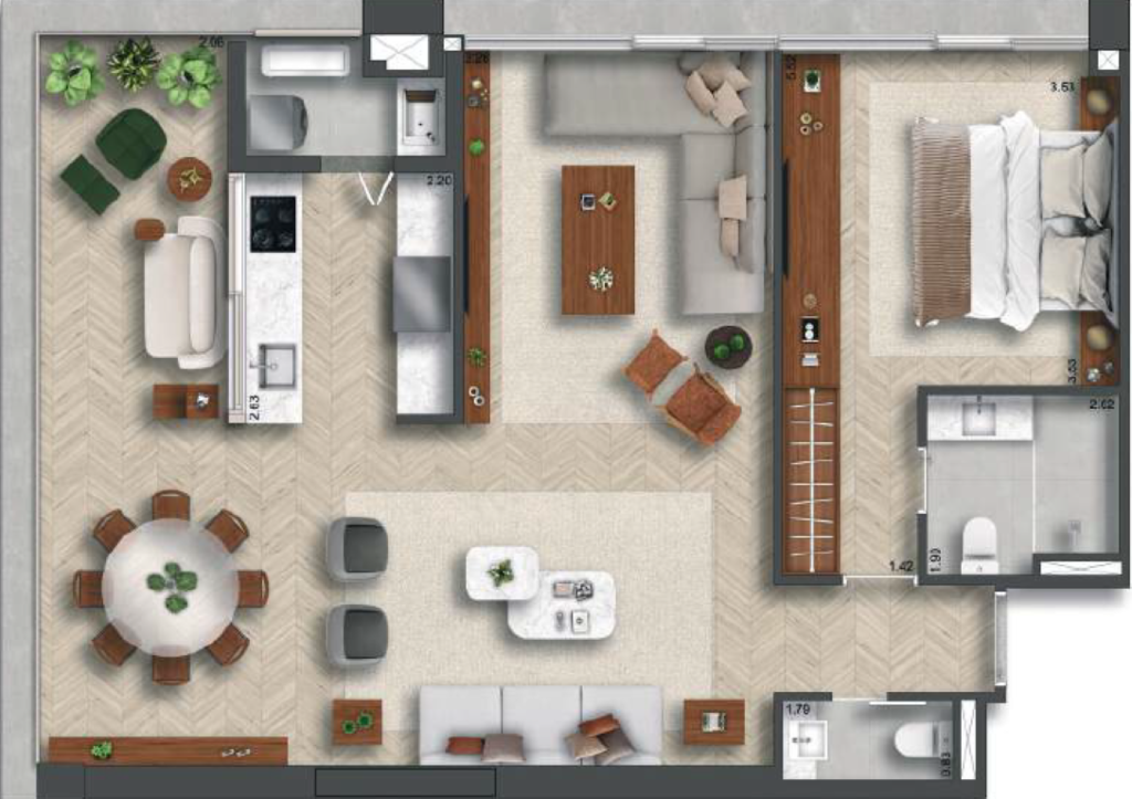 Planta do empreendimento 155 Jerônimo - Residencial