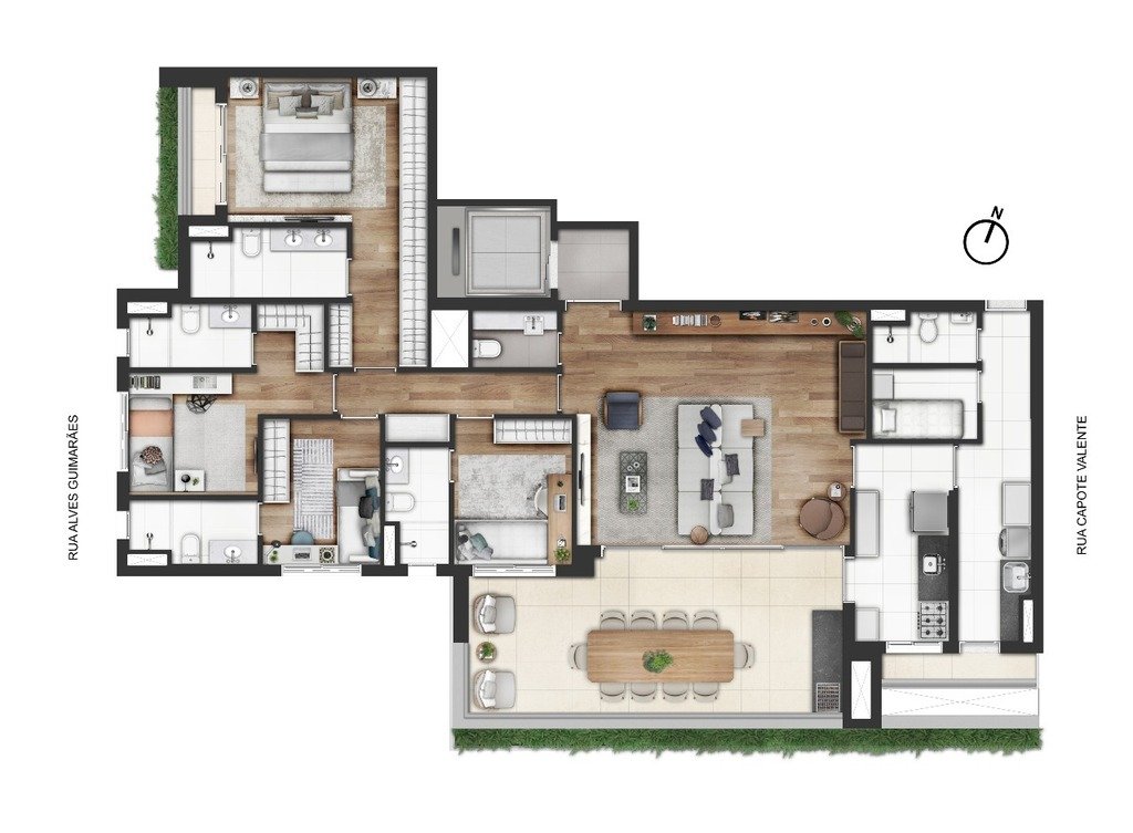 Planta do empreendimento Valen Capote Valente - Residencial