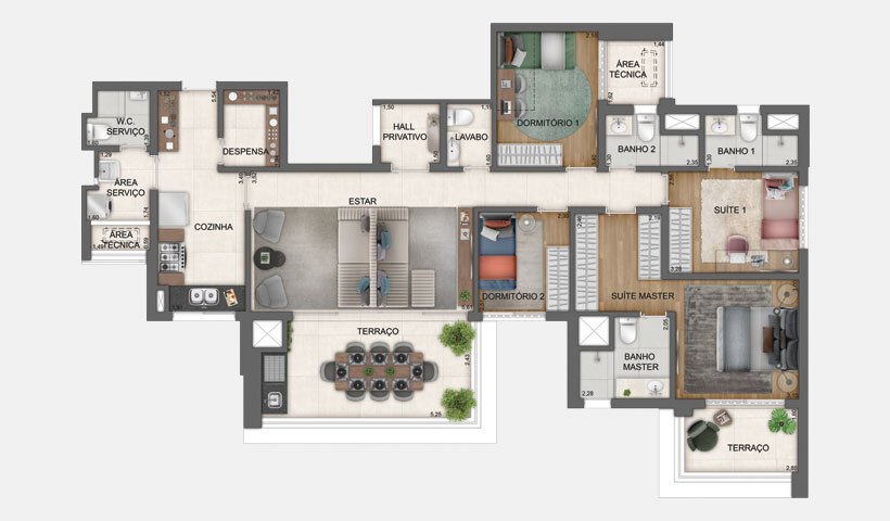 Planta do empreendimento Haute Brooklin by EZ