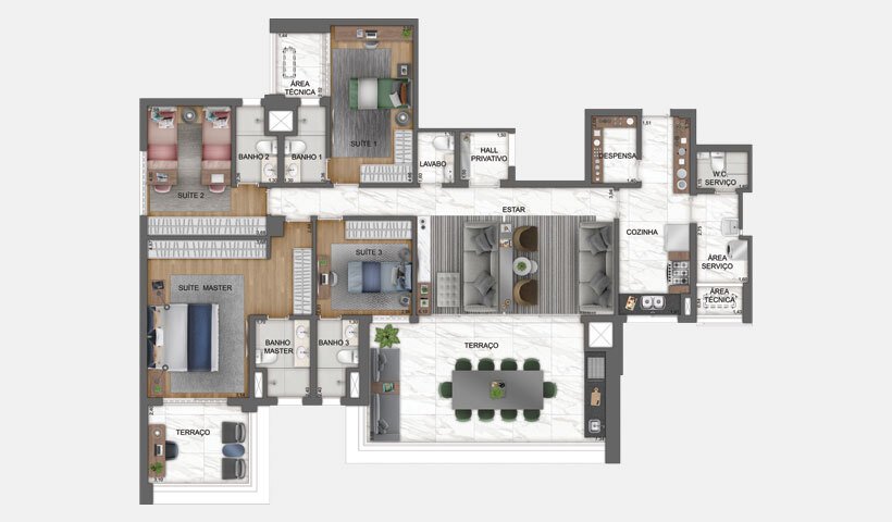 Planta do empreendimento Haute Brooklin by EZ