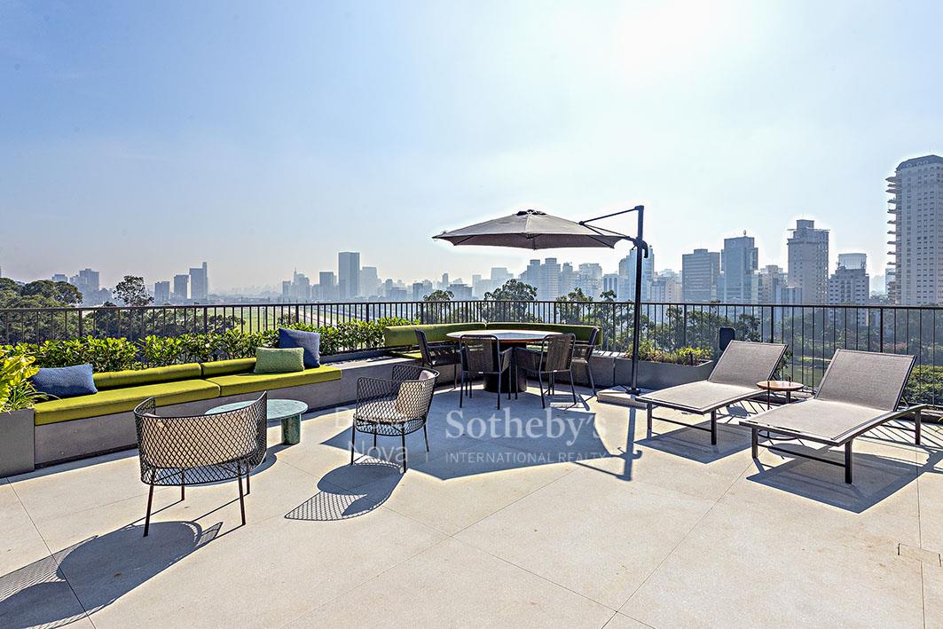 Cobertura com vista privilegiada para o Jockey Club